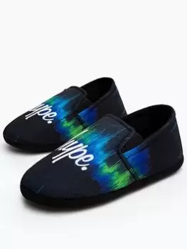 Image of Hype Boys Drip Logo Slippers - Multi, Size 10-11 Younger