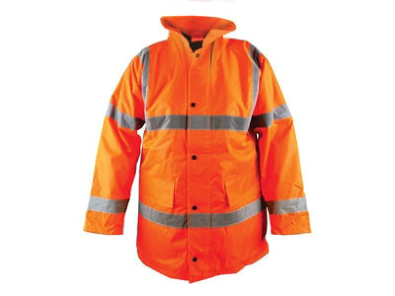 Image of Scan Uc803-O Hi-Vis Motorway Jacket Coat Orange - Xl (48In) Scahvmjxlo