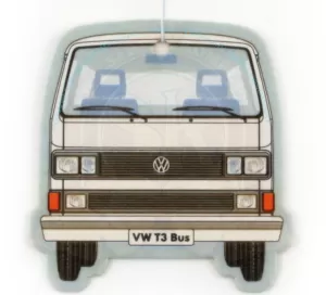 Image of Pina ColadaWhite VW T3 Bus Pack Of 12 Air Freshener