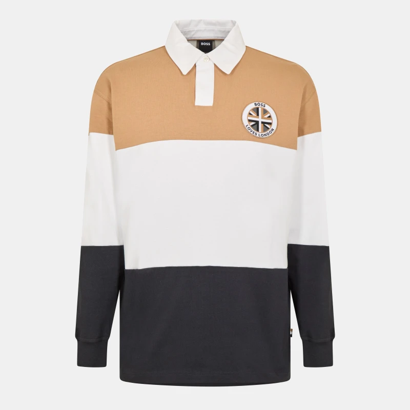 Image of Boss Mens Short-Sleeve Polo Shirt Beige male L