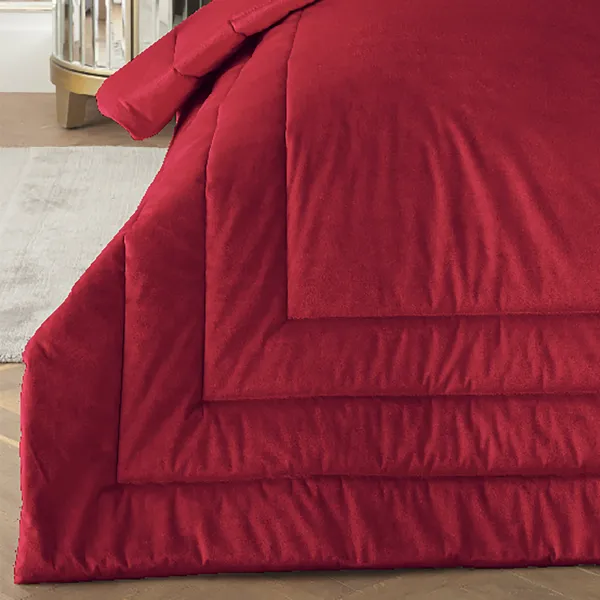 Image of Laurence Llewelyn Bowen Chic Bedspread 150cm x 220cm Claret