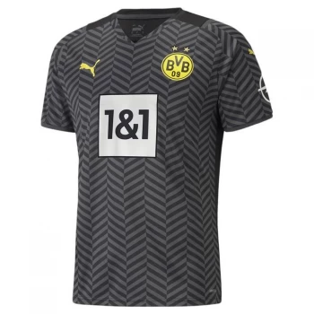 Image of Puma Borussia Dortmund Away Shirt 2021 2022 - Grey/Black