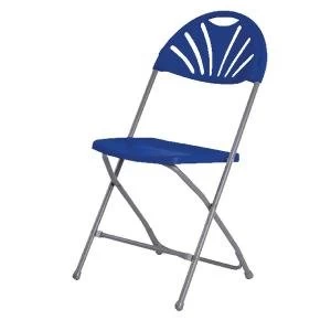 Image of Titan Folding Chair Blue Overall Dimensions W460 x D515 x H870mm