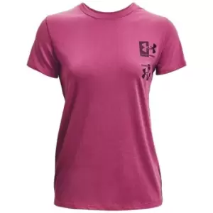 Image of Under Armour Armour Live Repeat T Shirt Womens - Pink