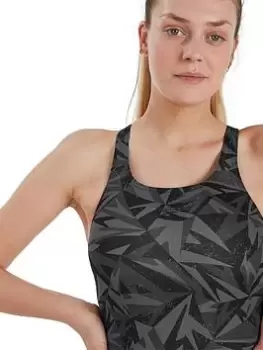 Image of Speedo Hyperboom Allover Medalist - Black, Size 38, Women