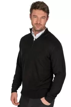 Image of Zip Neck Supersoft Knit Jumper