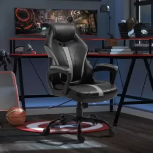 Image of Gaming Chair Swivel Gamer Desk Chair Black Grey