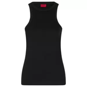 Image of Boss Ribbed Classic Tank Top Ladies - Black