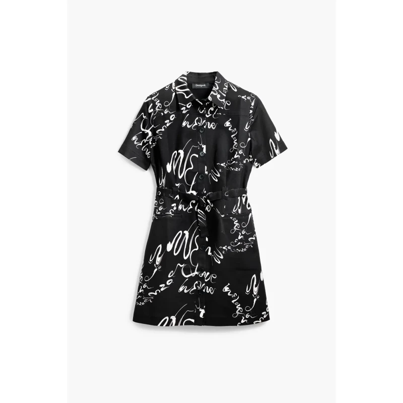 Image of Desigual Womens shirt dress Desigual Rodas Noir Female XL
