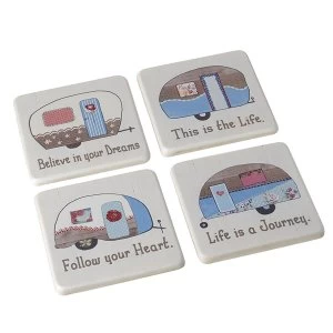 Image of Caravan Coasters Set of 4 By Heaven Sends