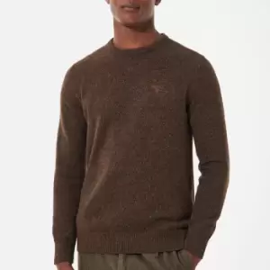 Image of Barbour Heritage Mens Essential Tisbury Sweatshirt - Dark Sand - M