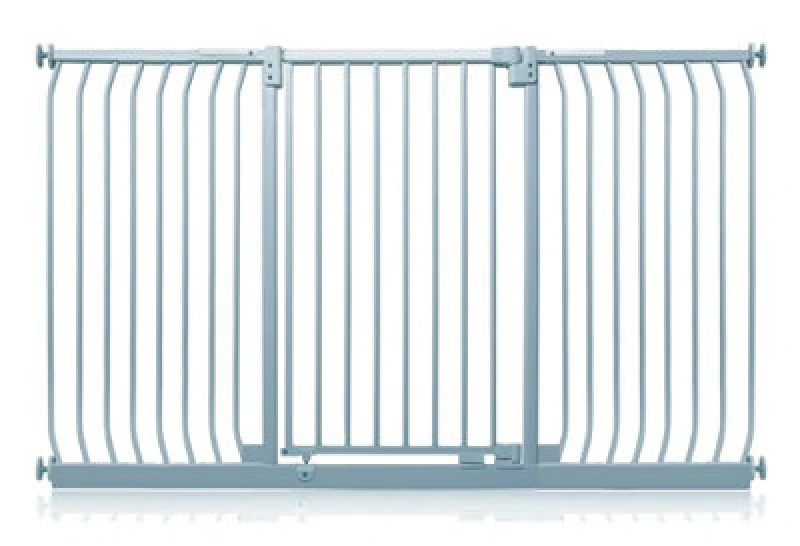 Image of Safetots Extra Tall Elite Safety Gate, 179Cm - 188Cm, Matt Grey, Extra Tall 96.8Cm In Height, Pressure Fit Stair Gate