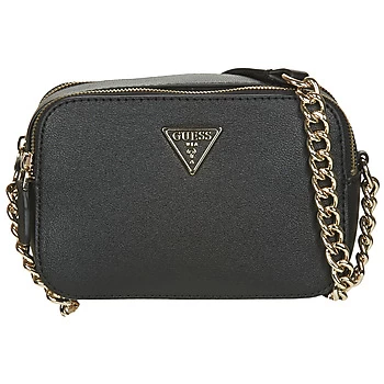 Image of Guess NOELLE CROSSBODY CAMERA womens Shoulder Bag in Black - Sizes One size