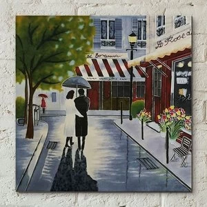 Image of Tile 12x12 Romantic Stroll By Brent Heighton Wall Art