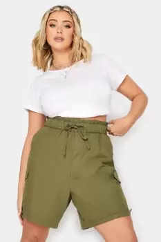 Image of Paperbag Waist Cargo Shorts