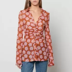 Image of Free People Womens Lucky Shirtee - Coffee Combo - M