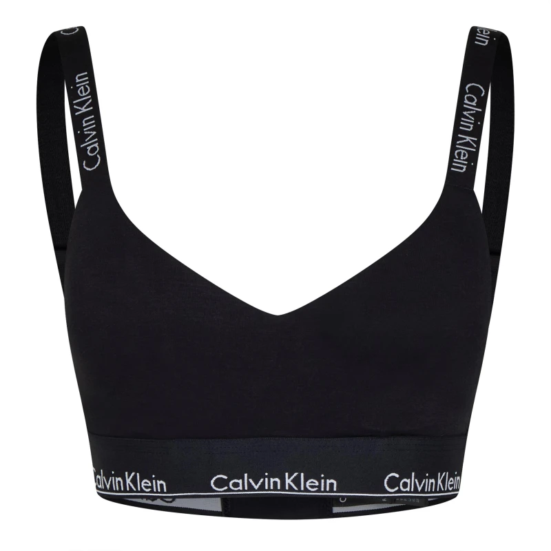 Image of Calvin Klein LGHT LINED BRALETTE (AVG) - Black 8