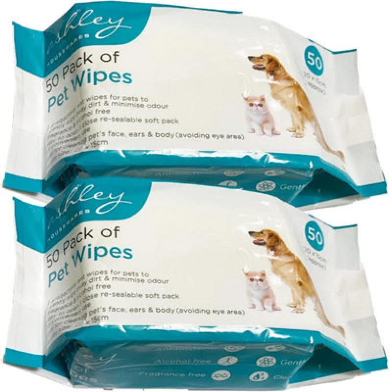 Image of Almineez 00 Pack All Purpose Antibacterial PET WIPES for daily Cleaning of your Dogs and Cats White unisex