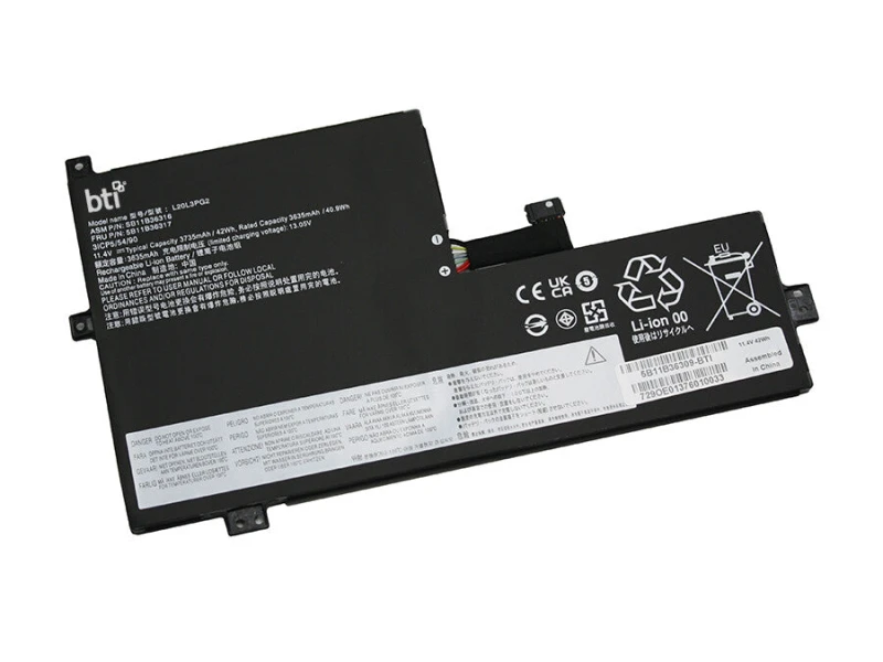 Image of BTI BTI L20L3PG2 compatible 42Wh 3-cell battery for Lenovo CHROMEBOOK 500E G3 100E G2 L20L3PG2-BTI
