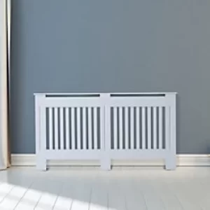 Image of Outsunny Radiator Cover White MDF 190 x 1520 x 810 mm
