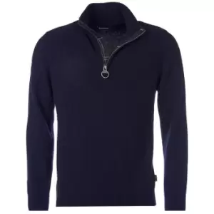 Image of Barbour Mens Holden Half Zip Navy Medium