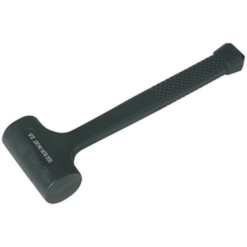 Image of Loops 2lb Dead Blow Hammer - Shot Loaded Rubber Head Mallet - 900g Anti-Rebound Hammer Multi