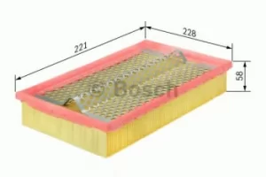 Image of Bosch 1457433002 Air Filter Insert