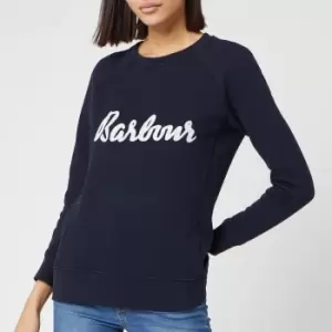 Image of Barbour Womens Otterburn Overlayer Hoody - Navy - UK 18