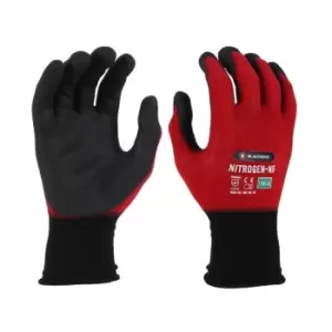 Image of Blackrock Mens Nitrogen-NF Safety Gloves (S) (Red/Black)
