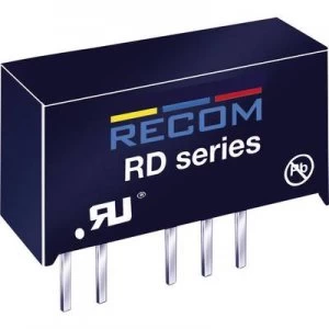 Image of RECOM RD 0512D DCDC converter print 5 Vdc 12 Vdc 12 Vdc 84 mA 2 W No. of outputs 2 x