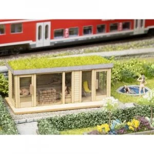 Image of NOCH Laser-Cut minis 14397 H0 Laser-Cut minis sauna with views Laser-cut assembly kit