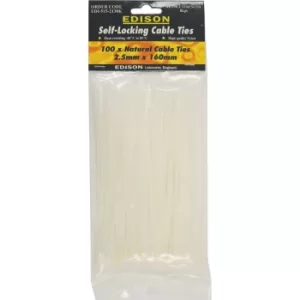 Image of Cable Ties, Natural, 7.9X400MM (Pk-100)