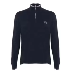 Image of Boss Zitom Knit Sweatshirt - Blue