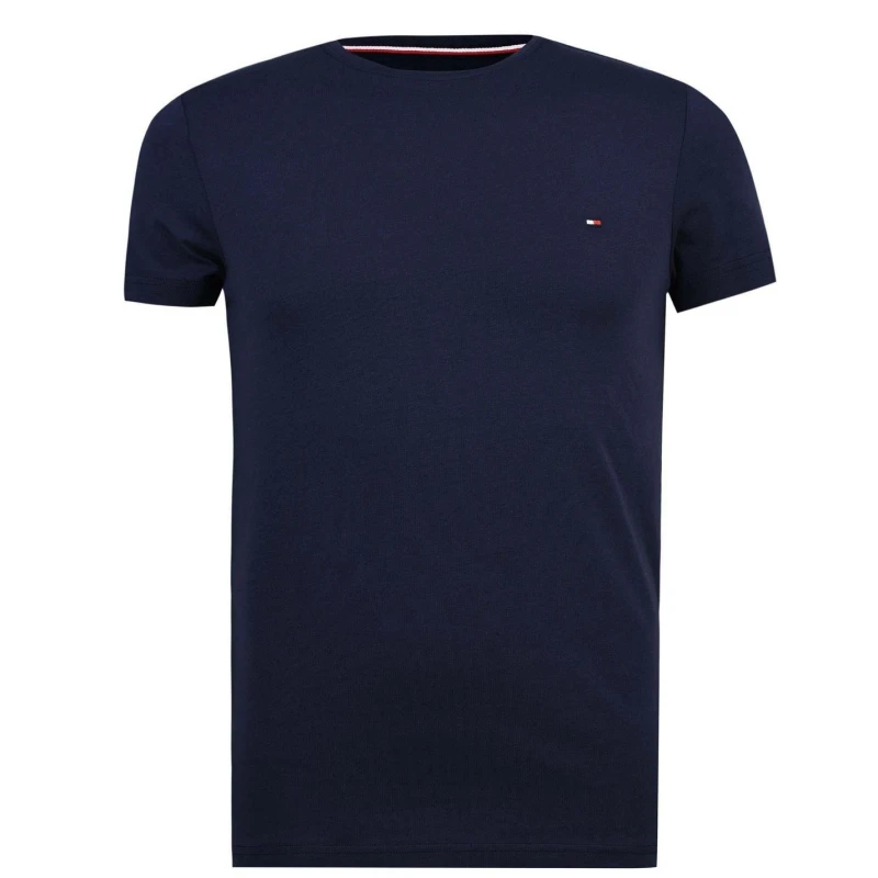Image of Tommy Hilfiger Stretch Slim Fit T-Shirt - Blue Blue L