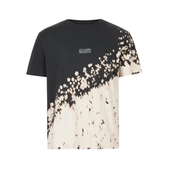 Image of AllSaints Jaxx Short Sleeve Crew - Washed Black
