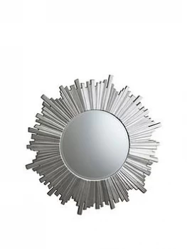 Image of Gallery Herzfeld Round Mirror - Silver