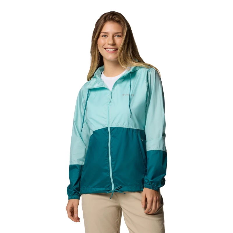 Image of Columbia Womens Flash Forward Water-Resistant Wind-Resistant Softshell Jacket Spray River Blu female 10 (S)