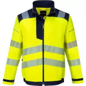 Image of Portwest T500 PW3 Hi Vis Work Jacket Yellow / Navy M