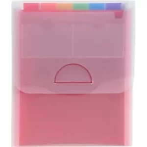 Image of Exacompta Exapnding Multipart Case Vertical, 6 Sections, Crystal, Pack of 5