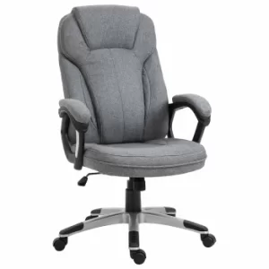 Image of Sutton Linen Ergonomic Executive Chair, Grey