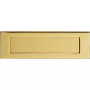 Image of Carlisle Brass Victorian Letter Plate 257 x 80mm Polished Brass in Gold