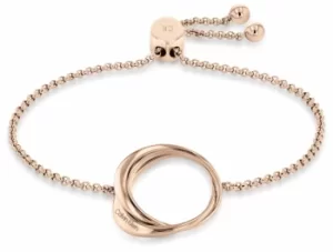 Image of Calvin Klein 35000005 Rose Gold Tone Asymmetrical Circle Jewellery