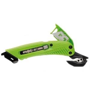 Image of Pacific Handy Cutter S5 Safety Cutter for Right Handed Users Green Ref