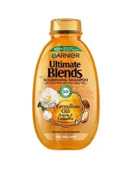 Image of Garnier Ultimate Blends Argan Oil Shiny Hair Shampoo 400ml