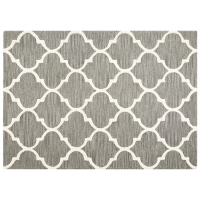 Image of Beliani Rug Yalova Grey 160 X 230 Cm Wool
