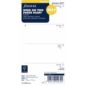 Image of Filofax Personal Week on Two Pages Sunda (2016)