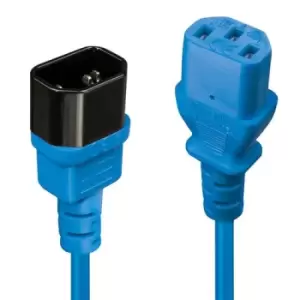 Image of Lindy 2m C14 to C13 Extension Cable blue