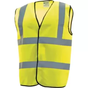 Image of Tuffsafe Large Hi-vis Yellow Waistcoat 2BB & B EN471