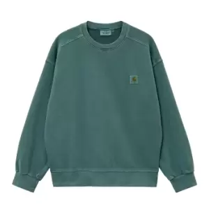 Image of Carhartt Wip Nelson Sweat, Botanic, Male, Crewnecks, I029957.1D7GD
