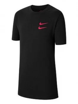 Image of Nike Older Boys Swoosh Pack T-Shirt - Black
